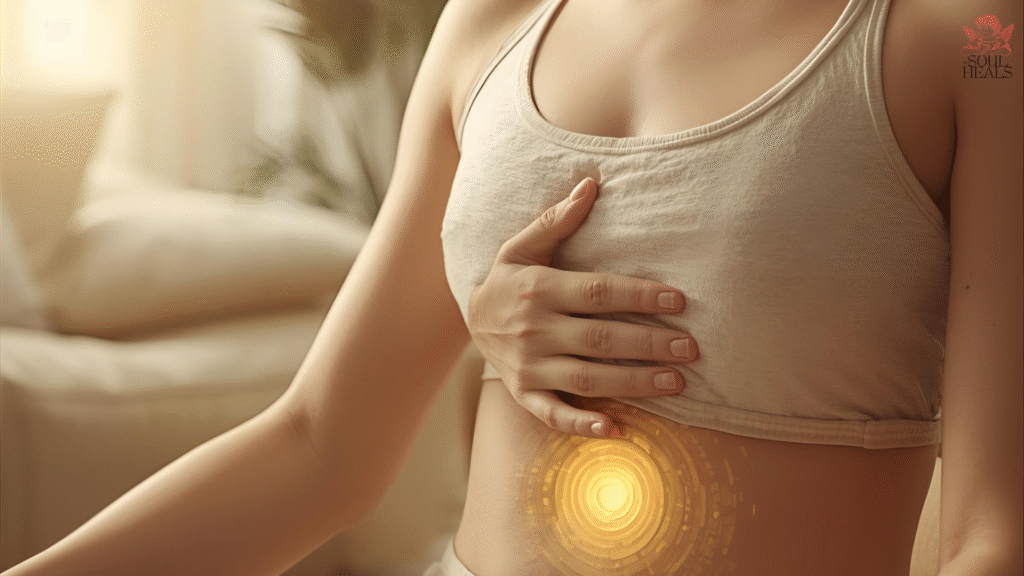 Tapping EFT on Solar Plexus to Reduce Stress