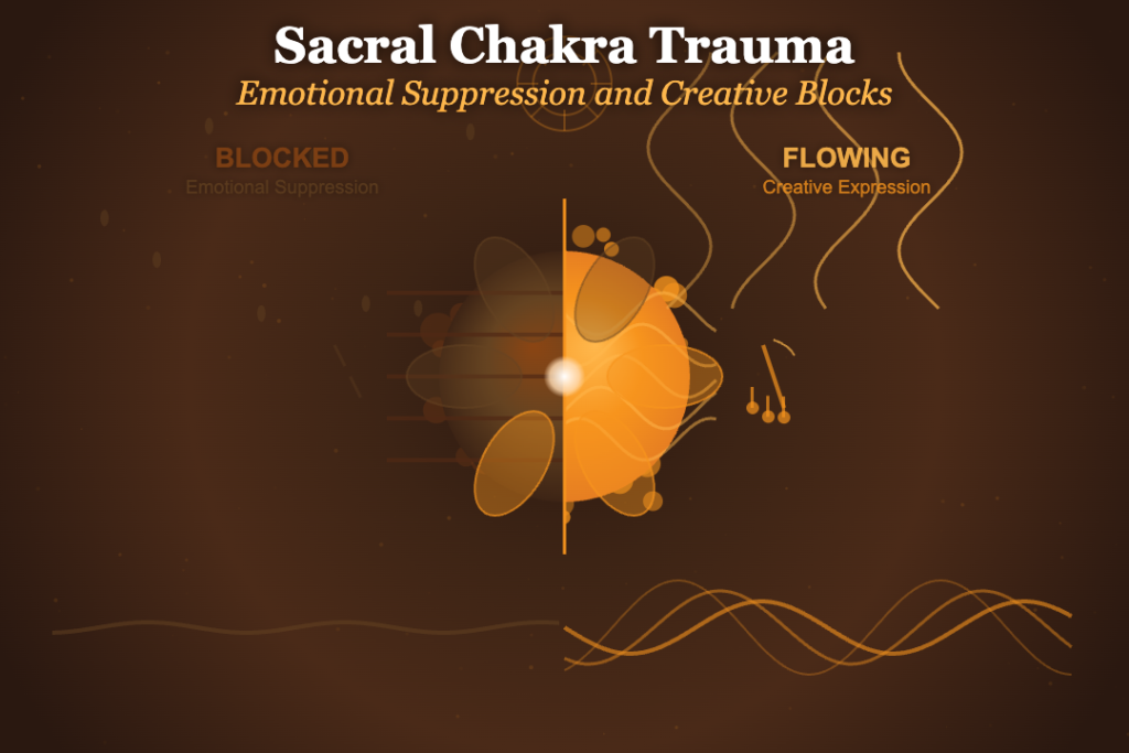 Sacral Chakra Trauma: Emotional Suppression and Creative Blocks